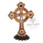 Home Blessing Jerusalem Olive Wood Crucifix