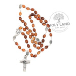 Icon Rosary with Bethlehem Olive Wood Beads 