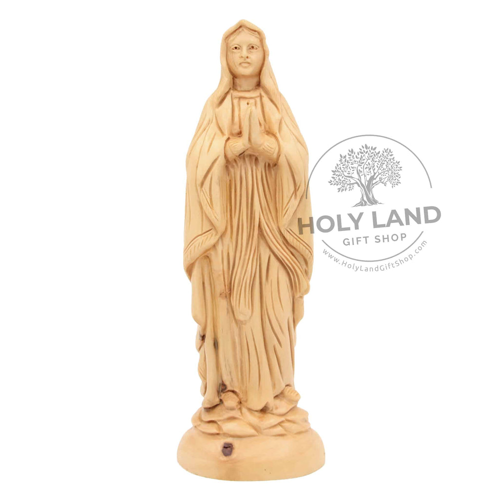 Our Lady of Fatima Virgin Mary carved Holy Land Olive Wood