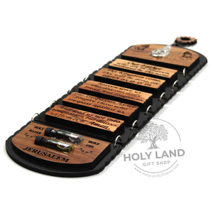 
                  
                    Load image into Gallery viewer, Our Father Prayer Olive Wood Hanging Holy Land Gift Shop Top View
                  
                