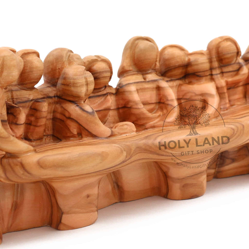 
                  
                    Load image into Gallery viewer, Holy Land Olive Wood Last Supper Carving
                  
                