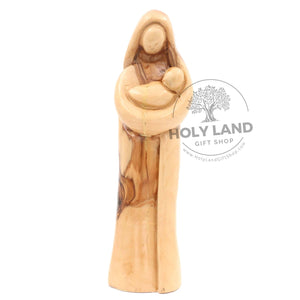 
                  
                    Load image into Gallery viewer, Abstract Bethlehem Olive Wood of Virgin Mary with Baby Jesus in Olive Wood
                  
                