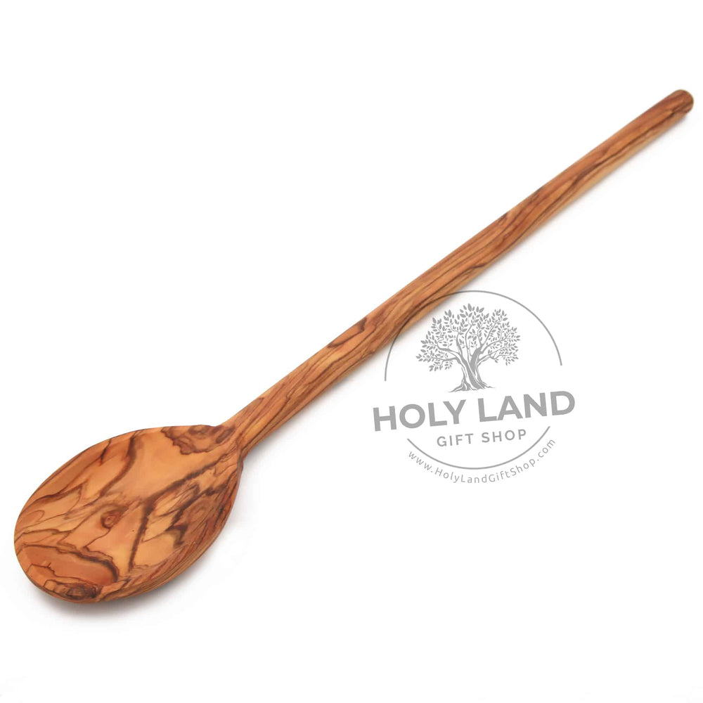 Holy Land Hand Carved Olive Wood Pot Spoon