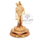 Hand Carved Olive Wood Forgiveness Statue Front View