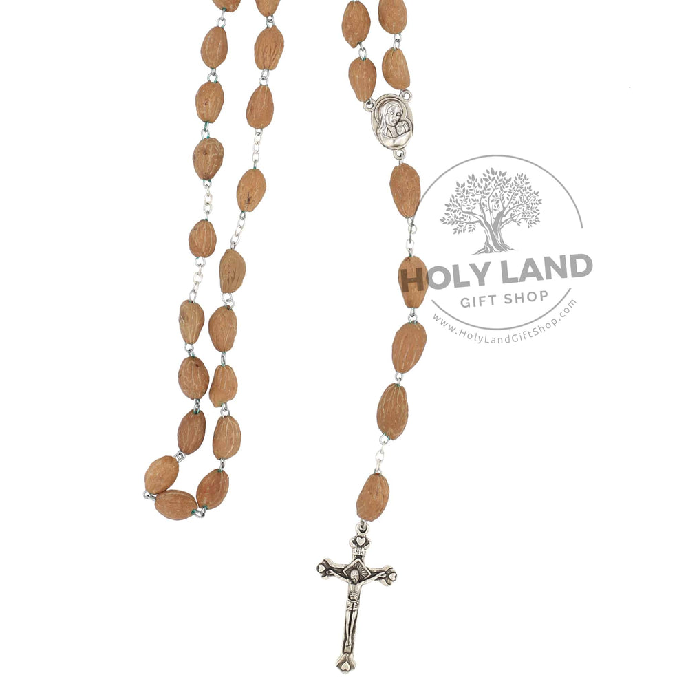 Hand Made Bethlehem Olive Seed Rosary from the Holy Land