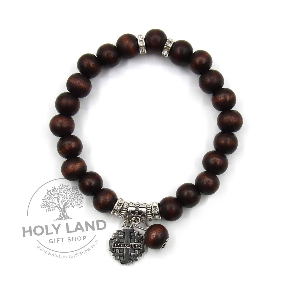 Handmade Holy Land Aleppo Jerusalem Cross Bracelet Top
