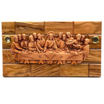 Holy Elements Last supper Olive Wood Plaque Front