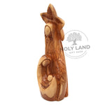 Holy Family Bethlehem Hand Carved Olive Wood Statue Side View
