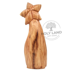 
                  
                    Load image into Gallery viewer, Holy Family Bethlehem Hand Carved Olive Wood Statue Back View
                  
                