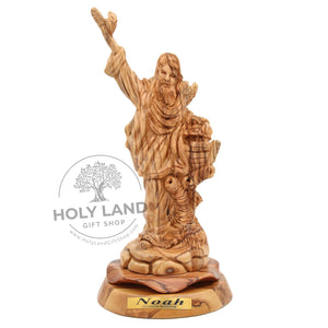 
                  
                    Load image into Gallery viewer, Noah Bethlehem Olive Wood Statue Front View
                  
                