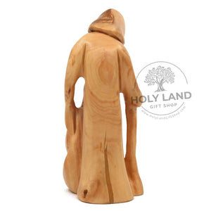 
                  
                    Load image into Gallery viewer, Bethlehem Olive Wood Abstract Holy Family Back View
                  
                