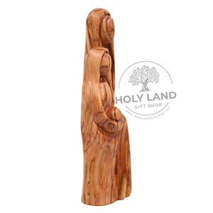 
                  
                    Load image into Gallery viewer, Hand Carved Abstract Holy Family Bethlehem Olive Wood Statue Side View
                  
                