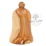 Bethlehem Olive Wood Hand Carved Holy Family Bell Artifact Back View