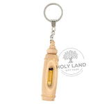 Olive Wood Holy Oil Key Chain - Holy Land Gift Shop