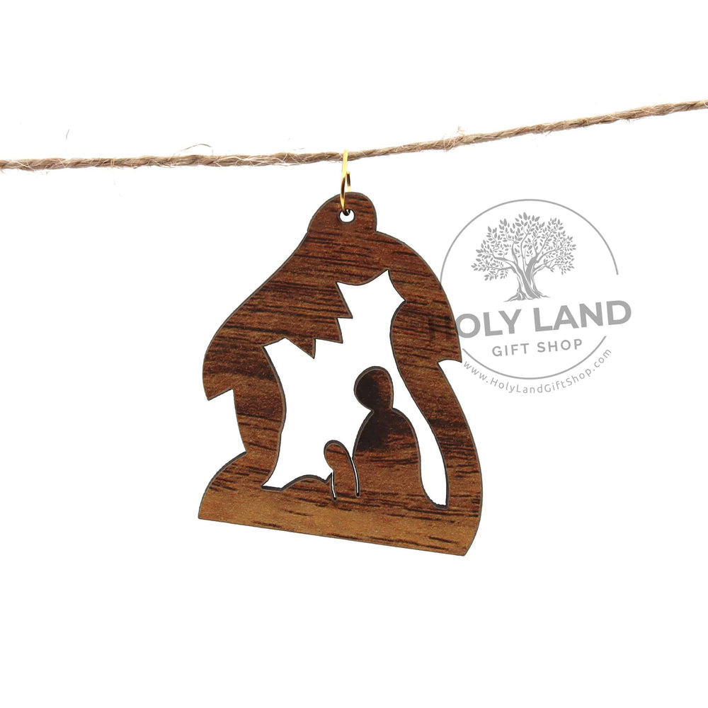 
                  
                    Load image into Gallery viewer, Holy Land Olive Wood Christmas Ornament Set Creche
                  
                