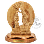 Reverent-Baptism-in-Hand-Carved-Olive-Wood-Pedestal-Carving