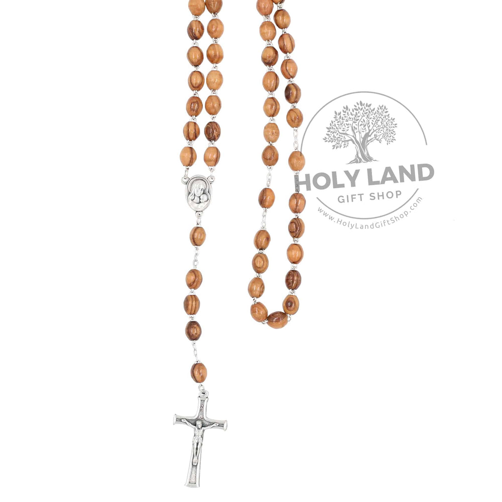 Rosary in Bethlehem Holy Land Olive Wood from the Holy Land