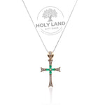 Siroun Sacred Heart Cross handmade in the Holy Land