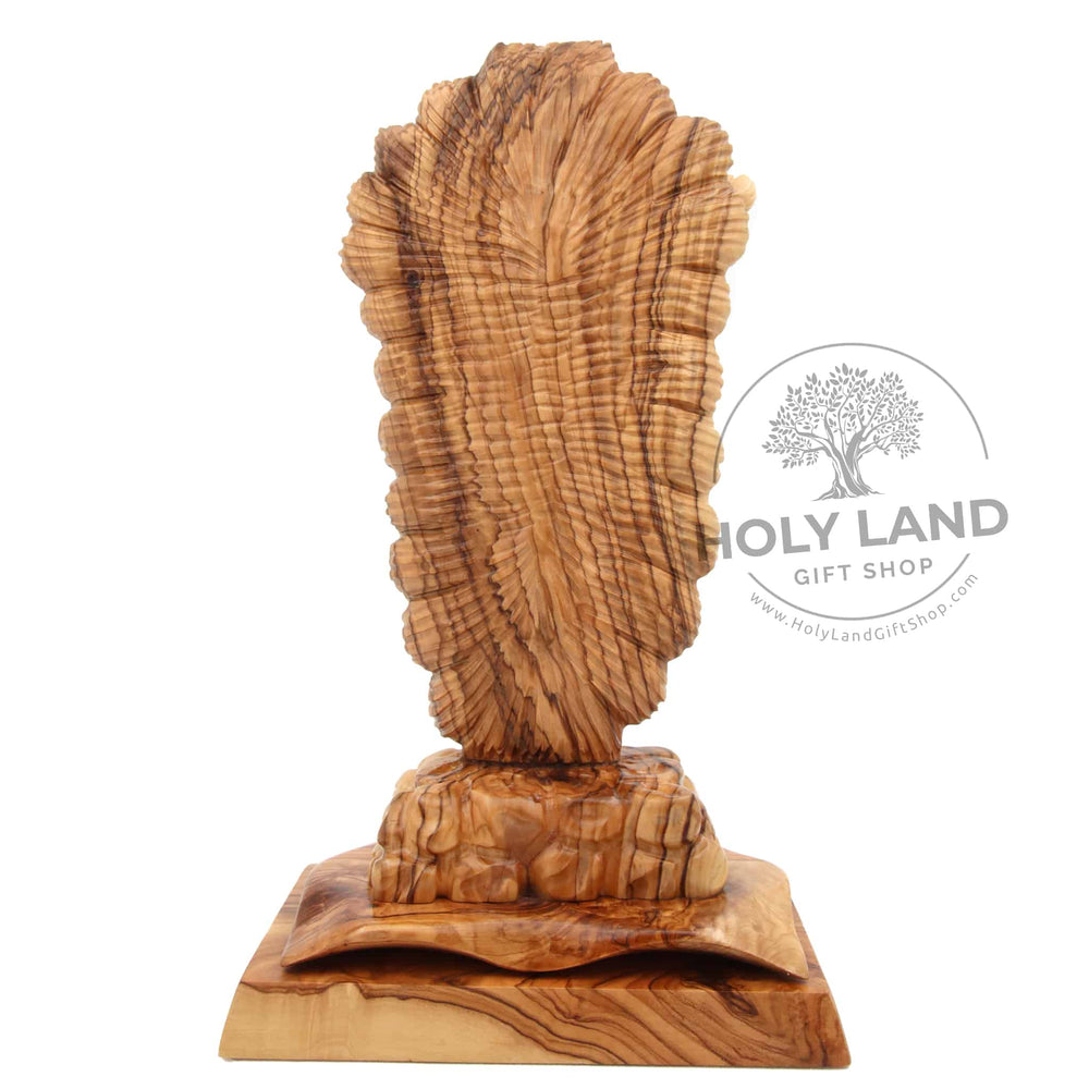 
                  
                    Load image into Gallery viewer, The Risen Christ in Bethlehem Olive Wood Back View
                  
                