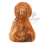 Virgin Mary Wall Hanging Bethlehem Olive wood from the Holy Land